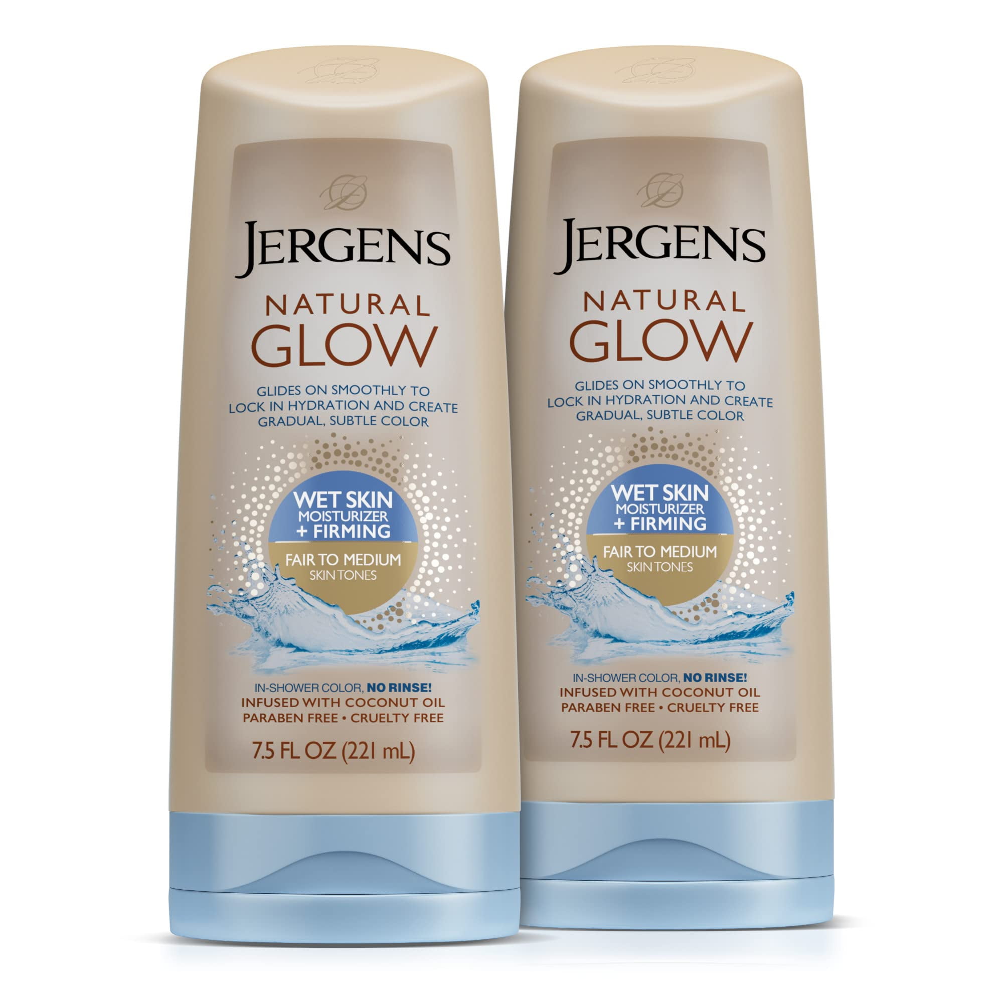 Jergens Natural Glow FIRMING In shower Lotion Self Tanner for Fair to Jergens Natural Glow FIRMING In shower Lotion Self Tanner for Fair to