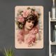 thumbnail image 2 of Placa Metal Vintage para Niña Pintura Hierro Rectangular Arte Pared Del 20x30cm, 2 of 9