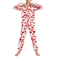 thumbnail image 4 of BLVB 2 Piece Boys Girls Valentine's Day Pajamas Kids Long Sleeve Top and Pants Pajamas Pjs Sleepwear Set for Kids 5-14 Years, 4 of 7
