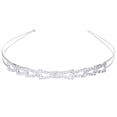 thumbnail image 1 of Triángulo Diadema Cintillo Tiara Cristal Diamante para Boda Novia Dama de Honor, 1 of 6