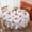 Pioneer Flower Floral-1, variant on Pioneer Flower Floral Print Pattern Round Tablecloth 70"x70", Wrinkle Resistant Wipeable Table Cover for Kitchen Dining Room Picnic Patio and Party