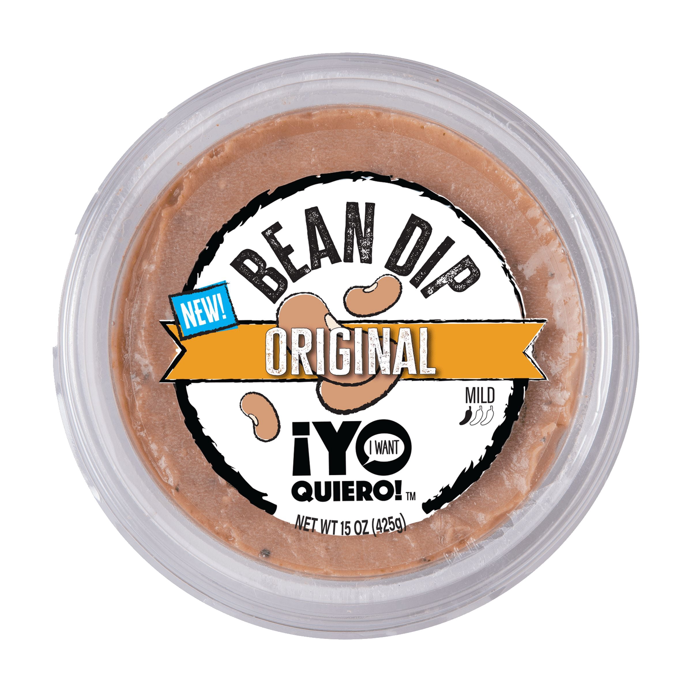 Yo! Quiero Mild Black Bean Dip, 15 oz, Flavorful, Creamy & Ready to Serve
