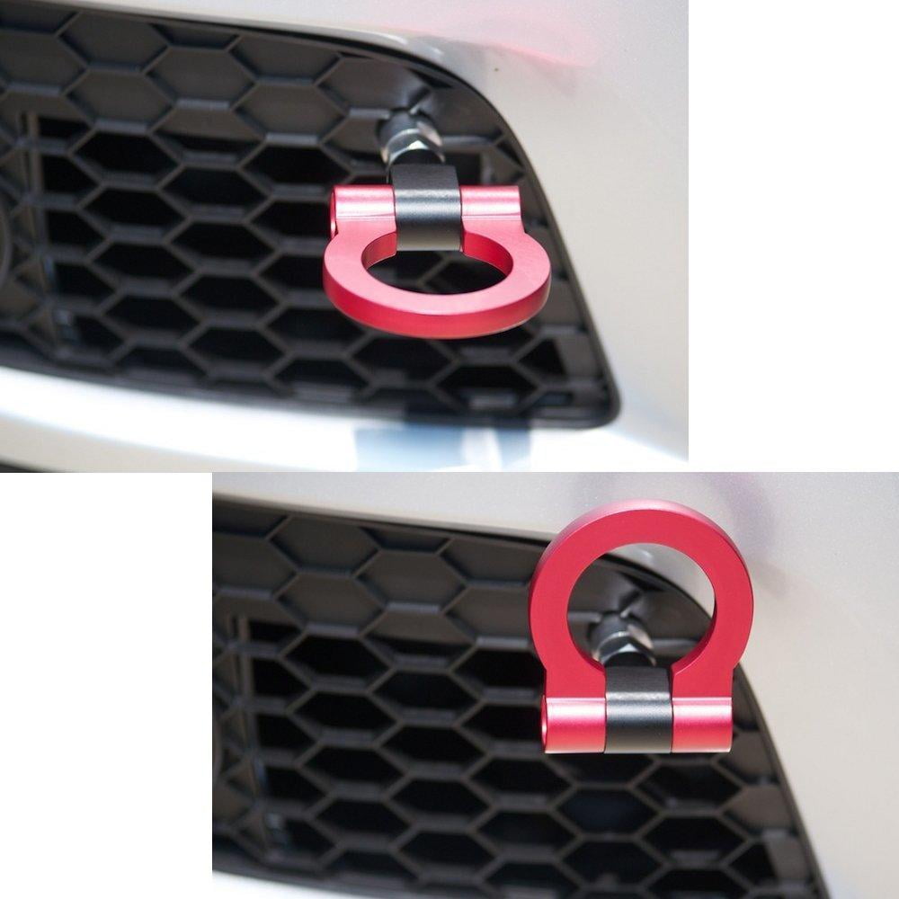 Track Racing Style Aluminum Tow Hook Ring Fit For Audi A4 A5 A7 B8 RS7 S4 S5