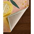 thumbnail image 4 of TOWN & COUNTRY LUXE Livie Fresh Lemon Everwash® Washable Multi-Use Decorative Rug, Kitchen Rug, Low-Profile Door Mat, Bedroom Rug and Dorm Room Rug with Non-Slip Backing, Peach Pink, 24"x40", 4 of 7