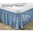 thumbnail image 5 of SGI Bedding 10 Inch Wrap Around Bed Skirt | Microfiber Bed Skirt | Fade Resistant, Wrinkle Free, Anti-static, Decorative, Extra Storage Space, Clutter-Free | Olympic Queen, Mediterranean Blue, 5 of 8