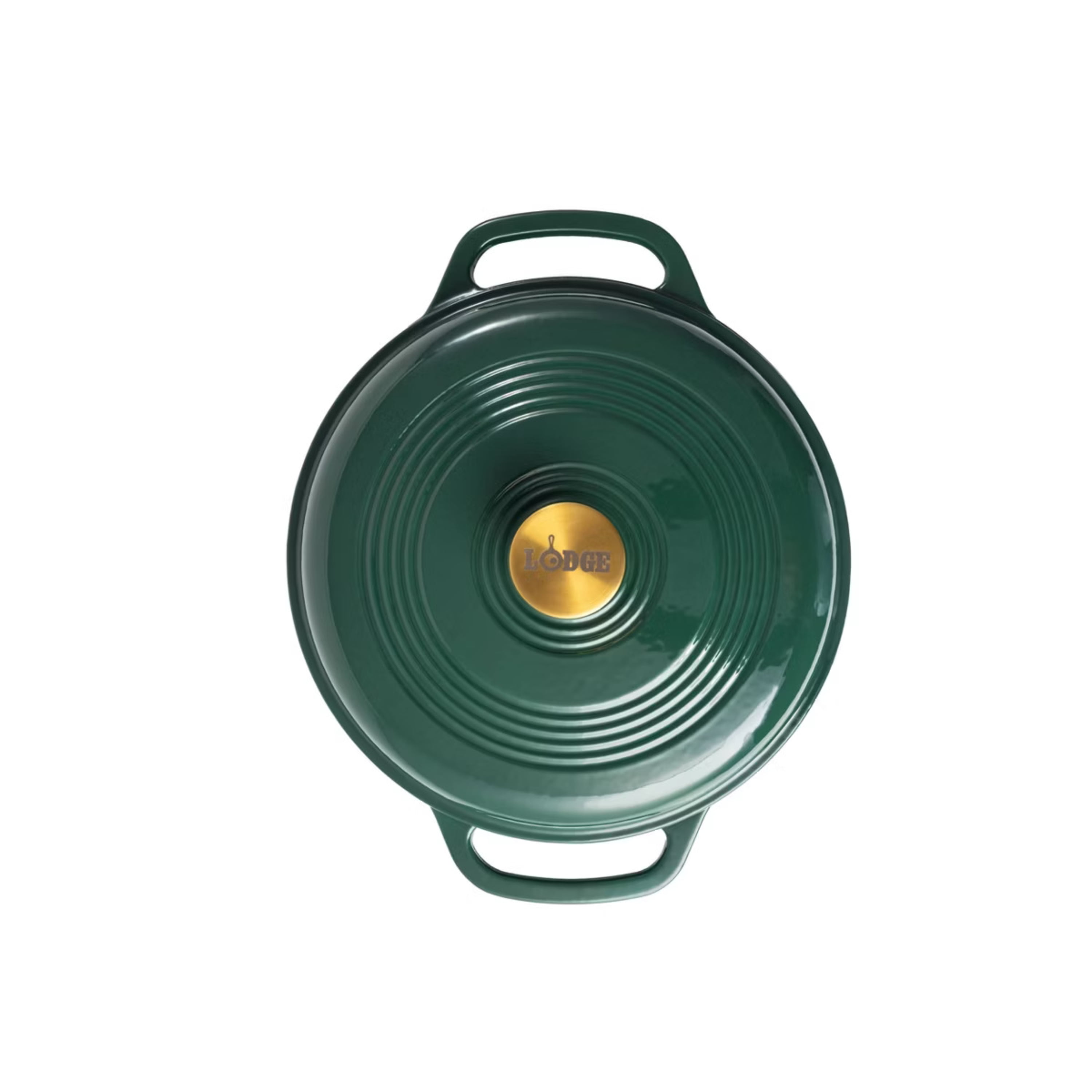 Lodge Cast Iron 6QT Emerald Enamel Dutch Oven with Gold Knob