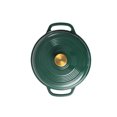 thumbnail image 2 of Lodge Cast Iron 6QT Emerald Enamel Dutch Oven with Gold Knob, 2 of 7