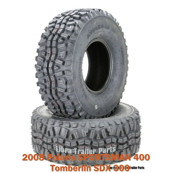 (2) 24x11x10 6PR ATV Rear Tires for 2008 Polaris SPORTSMAN 400 Tomberlin SDX 300
