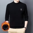 thumbnail image 2 of Winter Half Turtleneck Thickened Warm Base Sweater for Men, 2 of 6