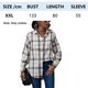 thumbnail image 2 of Blusa de camisa a cuadros con botones largos y cuello de manga larga para mujer (beige), 2 of 5