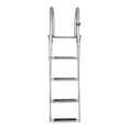 thumbnail image 3 of White Water B00351PL-WS Stainless Folding Rear Entry Pontoon Boat Ladder With Extra Wide Step, 3 of 7