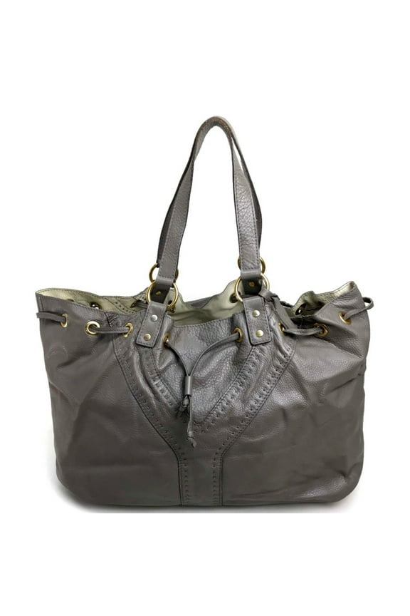 Pre-Owned Yves Saint Laurent reversible Bag Shoulder Bag Tote Bag Charcoal Gray Based... (Good)