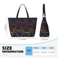 thumbnail image 4 of Fotbe Cartoon Sharks Bolsa de Viaje para Playa - Resistente al Agua, Bolsa Tote de Gran Capacidad y Ligera con 7 Bolsillos para Mujeres y Hombres, 4 of 7
