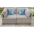 thumbnail image 4 of Delacora TKC-DPF-MONT02A Monterey Outdoor 2 Piece 63" Long Aluminum Framed Acrylic, 4 of 4