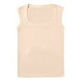 thumbnail image 4 of Essentials Womens Tank Tops Camisole Comfortable Wide Strap For Everyday Wear Seamless With Full Coverage Soft Fabric 2025 Slim Fitted Basic Layering Shirts, 4 of 5