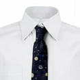 thumbnail image 3 of Men's Tie, Cosmic Sky Constellation, 3.7", Indigo Brown, by Ambesonne, 3 of 4