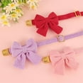 thumbnail image 5 of HQREA Adjustable Girl Dog Collars with Bowtie, Cute Pet Collar for Wedding, 5 of 6