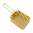 thumbnail image 2 of Cesta coladora Cesta para freidora Durable Multifunción Flexible para restaurante Fiesta Barbacoa Cocina Camarones, Aros de cebolla Freír perfecl canasta de frituras, 2 of 8