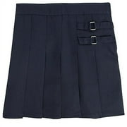 French Toast Big Girls' Two-Tab Pleated Scooter, Navy, 12