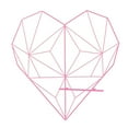 thumbnail image 2 of Joernso Heart Shape Grid Mesh Picture Rack Photos Holder Shelf Wall Hanging Home Decor, 2 of 8