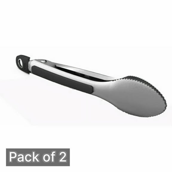 Good Cook 12 -inch Stainless Steel Locking Tongs (Pack of 2)