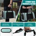thumbnail image 5 of Top Tasta Transportín para perros y gatos, transportador para mascotas para gatos pequeños, medianos y grandes, transportador para perros con lados suaves, transportador para perros pequeños, portátil, 5 of 5