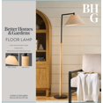 thumbnail image 7 of Better Homes & Gardens Wood Cream Black Metal Floor Lamp with White Fabric Shade, Modern Design, New, 7 of 7