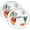 Vegetable, variant on 2 Pieces Round 12" Pizza-Serving Platters - Lemon Design Serving Platters for Pizza