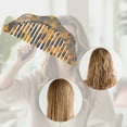 thumbnail image 6 of Unique Bargains 1 Pc Portable Floral Hair Comb Tortoiseshell Color Acetate Sheet, 6 of 6