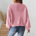 thumbnail image 2 of TINZ Sweater Dress Long Sleeve Oversized Tunic With Exquisite Embroidery And Panel Design Warm Winter Knit Vest Dress Long Pullover Sweater Belted Long Dress, 2 of 5