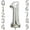 S-number 1, variant on PTSPLLMY 15 Number Balloons Silver 15 or 51 Balloons Number 40 Inch Number 15 Foil Mylar Balloons for 15 or 51 Birthday Party 15 or 51 Anniversary Events Decorations