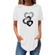 thumbnail image 1 of Camisetas de Manga Corta para las Mujeres Cuello Redondo Casual 3/4 Camiseta de Manga, Ligera Imitación de Algodón Cuatro Estaciones Top para el Hogar Y el Uso Diario, 1 of 3