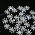 thumbnail image 1 of Lubelski 100Pcs Snowflake Artificial Flatback Pearl Christmas Card Making DIY Craft 13.5x33x2cm, 1 of 7