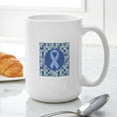 thumbnail image 6 of CafePress - Graves Disease Ribbon Mugs - 15 oz Ceramic Large White Novelty Mug, 6 of 6