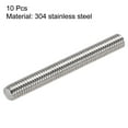 thumbnail image 2 of Unique Bargains M6 x 1.97' Fully Threaded Rod 304 Stainless Steel Right Hand Threads 10 Pack, 2 of 4