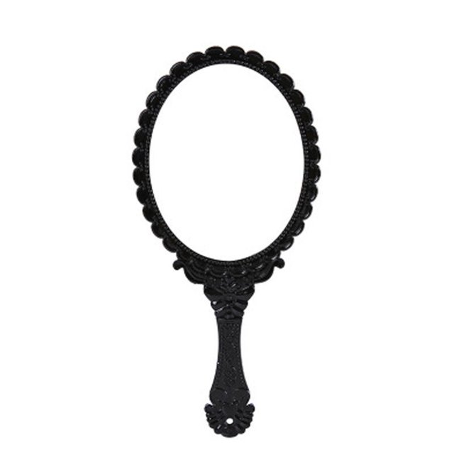 Espejo de maquillaje con mango de diseño retro de alta definición, espejo de maquillaje para salón de belleza, espejo de maquillaje para tatuajes, espejo pequeño portátil de mano
