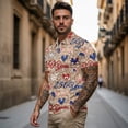thumbnail image 3 of Aplkyhs 250 Years Gold Glitter Matching Couple Golf Shirts Mens Hawaiian Shirt Golf Accessories for Men Mens Shirts Casual Comfortable for Golf Tennis Hiking Running Gym, 3 of 6