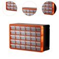 thumbnail image 6 of colaxi Drawer Storage Cabinet Compartment Organizer Multi Grid Wall Mounted Sorting Box Multifunctional Garage Organization for Room Orange 30 small grid, 6 of 9