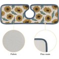 thumbnail image 5 of 3Pcs SKYSONIC Faucet Absorbent MatPattern with Sunflowers Leaves Washable Counter Drying Pads Behind Faucet, 5 of 7