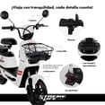 thumbnail image 4 of Bicicleta Eléctrica Motobici 350W 0-33 km/h 50km Con Canastilla Xtreme Life multicolor Estandar, 4 of 8