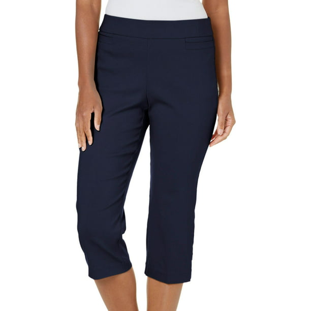 Coral Bay - Coral Bay Womens Millennium Pull On Capris 12 Navy blue ...