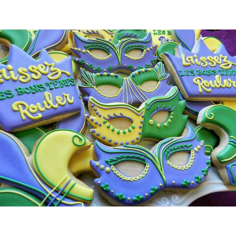 Mardi Gras Cookie Cutter 6 Pc Set – Jester Hat, Magic Wand, Crown, Mardi  Gras Mask, Fleur D Lis, State of Louisiana Cookie Cutters Hand Made in the
