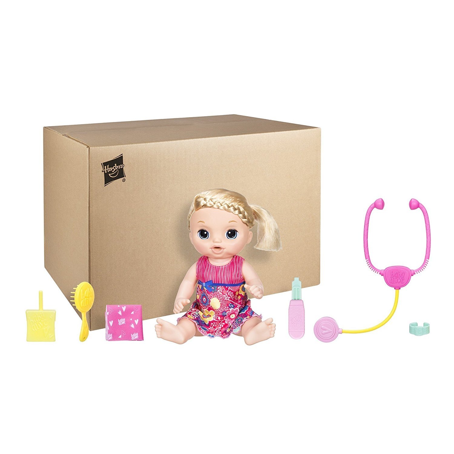 Baby Alive Sweet Tears Blonde Hair Baby Doll, Cries Tears, Doctor Visit Accessories - image 5 of 9
