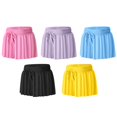 thumbnail image 4 of Pack de 2 pantalones cortos Flowy para niñas de 10 a 12 años, rosa y morado, 4 of 6
