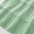 thumbnail image 4 of Fdqin Girls Dresses 3Pcs Floral Print Swing Sundress Sleeveless Cute Summer Midi Dresses Casual Kids Tank Dresses Red Colorful Green 11-12 Years, 4 of 7