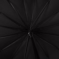 thumbnail image 2 of Grand parapluie automatique à 16 baleines, étanche, avec housse, longue poignée droite, robuste, pour homme et femme, extérieur, noir, 2 of 4