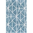 thumbnail image 2 of Rugs.com Lattice Trellis Collection Rug – 3' x 5' Blue Low-Pile Rug Perfect For Living Rooms, Large Dining Rooms, Open Floorplans, 2 of 9