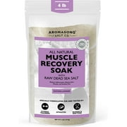 Aromasong Muscle Recovery Bath Soak 4 Lb, Natrual Pain Relief & Joint Aches Soother, Raw Dead Sea Salt & Magnesium with Essential Oils, Dead Sea Muscle Soak Will Leave Your Skin Softer Then Epsom Salt