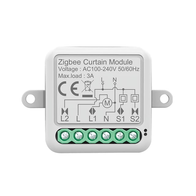 Tuya Zigbee Smart Curtain Switch Module Intelligent Circuit Breaker Support APP Remote Control for Curtain Switch