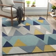 thumbnail image 6 of BoutiqueRugs Deatsville Contemporary Area Rug - Blue, Tan, Navy - 10' Square, 6 of 11